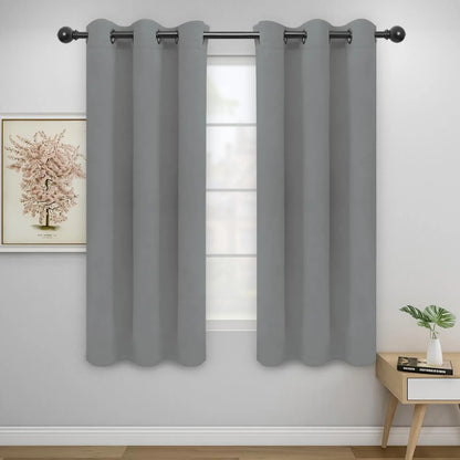 Modern Blackout Curtains | Thermal Insulated, Noise Reducing, Grommet Top | Wide Size Range, Set of 2