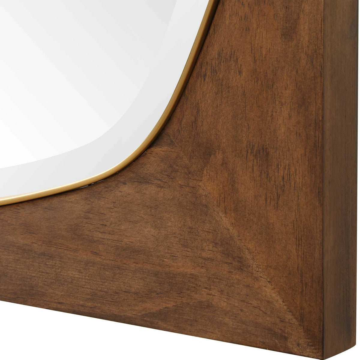 Square Walnut Wash Mirror