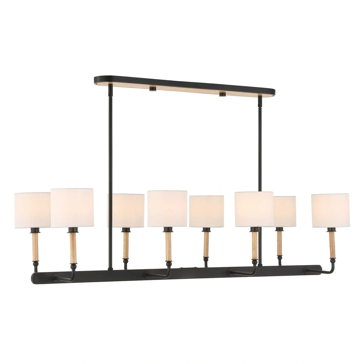 Wood & Iron Linear Pendant