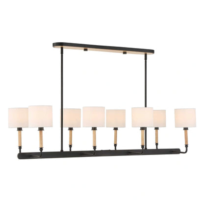 Wood & Iron Linear Pendant