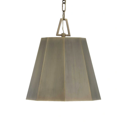 Hexagon Brass Pendant Light