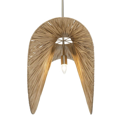 1 Light Raffia Pendant