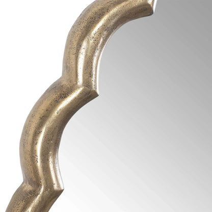 Antique Brass Round Mirror