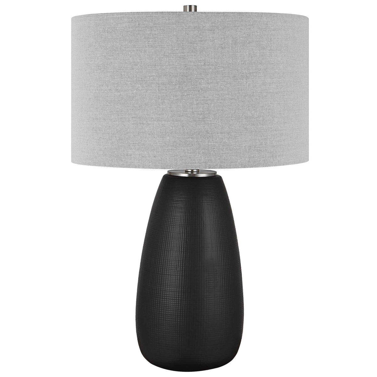 Satin Black Table Lamp