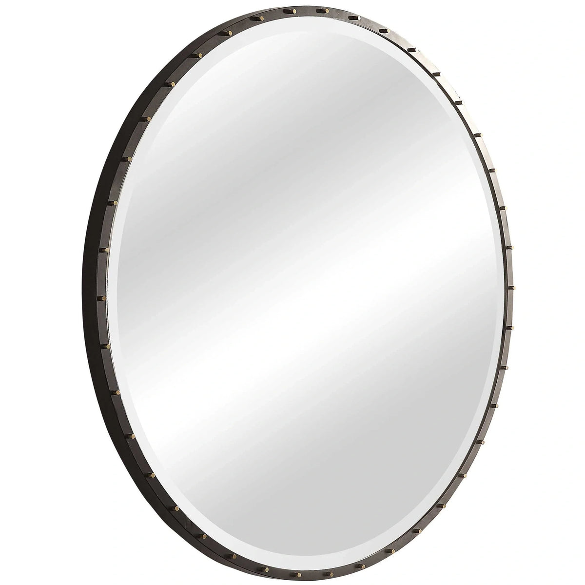 Industrial Round Mirror