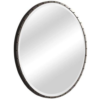 Industrial Round Mirror