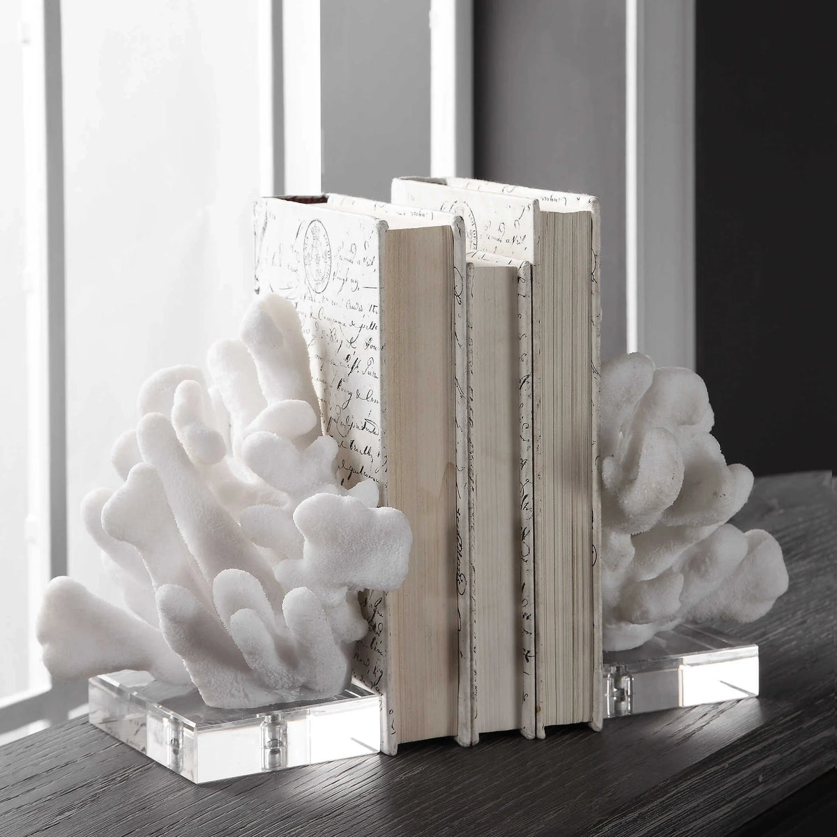 White Bookends Set/2