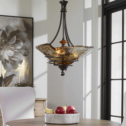 3 Light Oil Rubbed Bronze Pendant