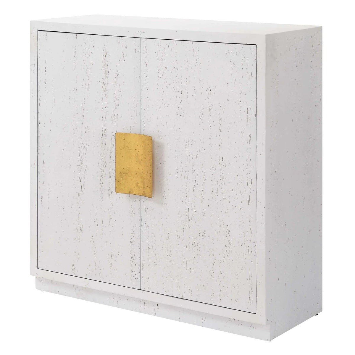 2-Door White Cabinet