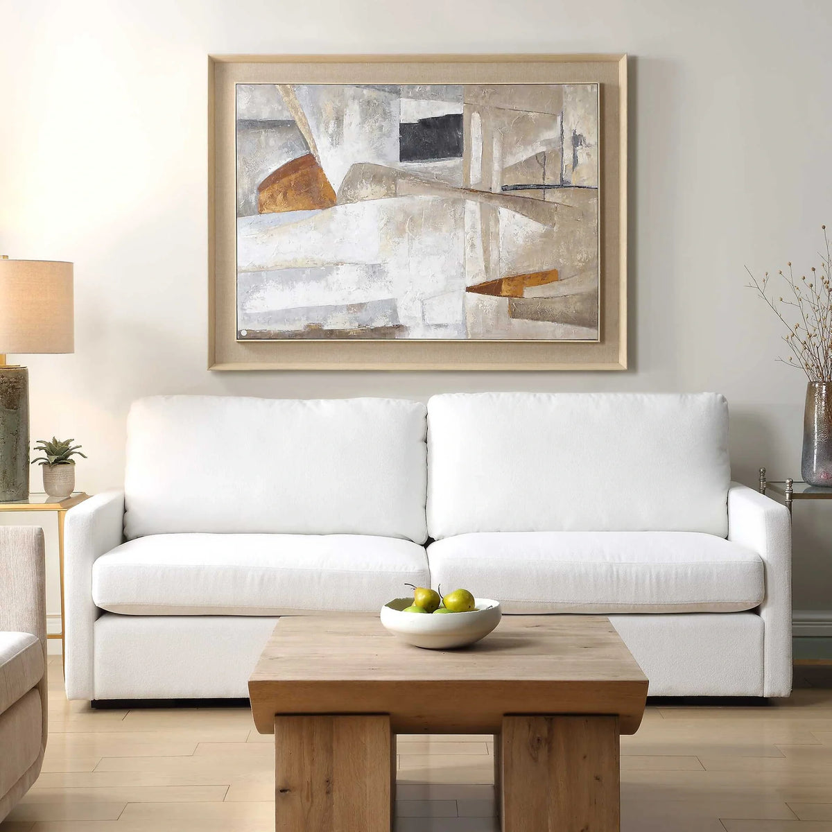Neutral Tone Abstract Canvas