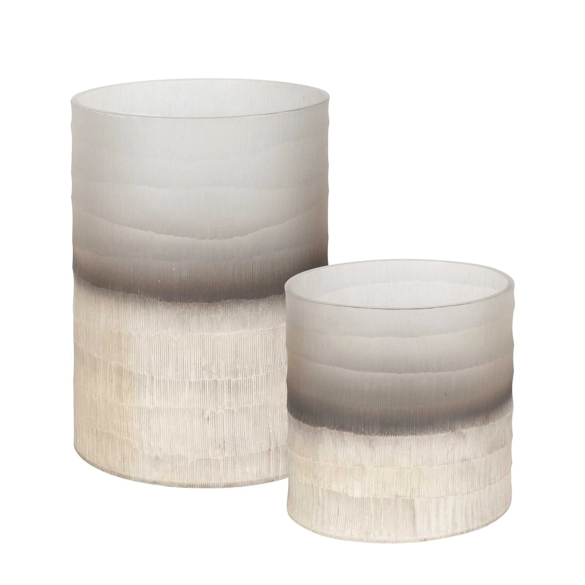 Gradient Textured Vases, Set of 2