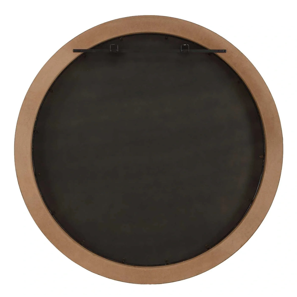 Round Burl Wood Mirror