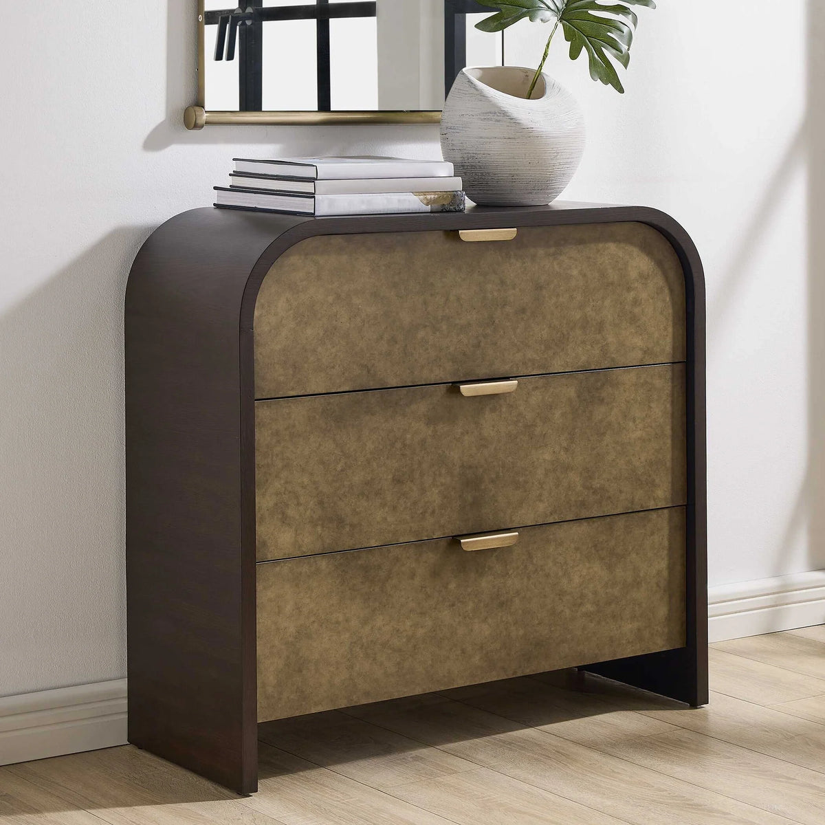 3 Drawer Oak Chest