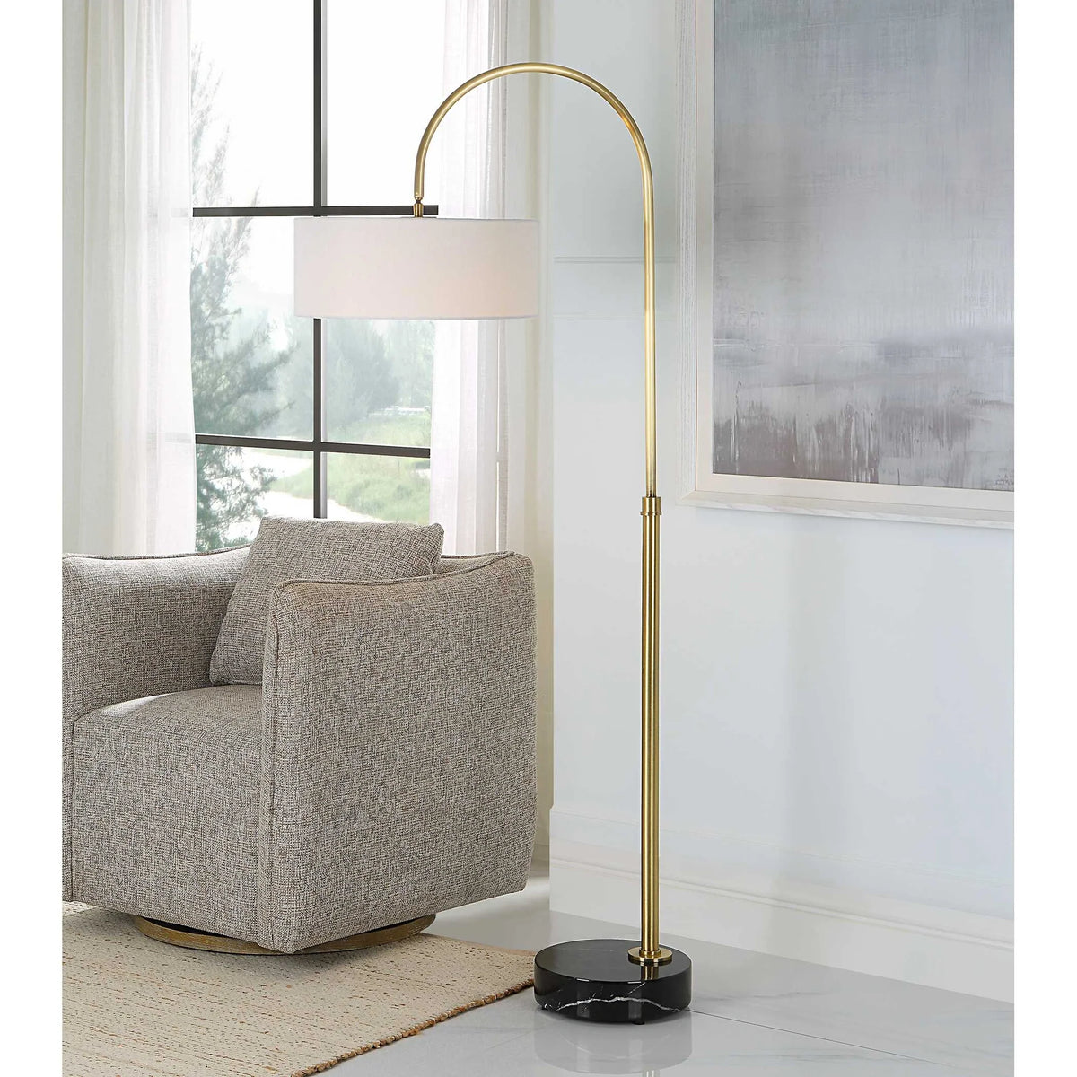 Brass Arch Floor Lamp