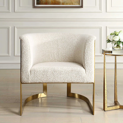 Plush Barrel Chair