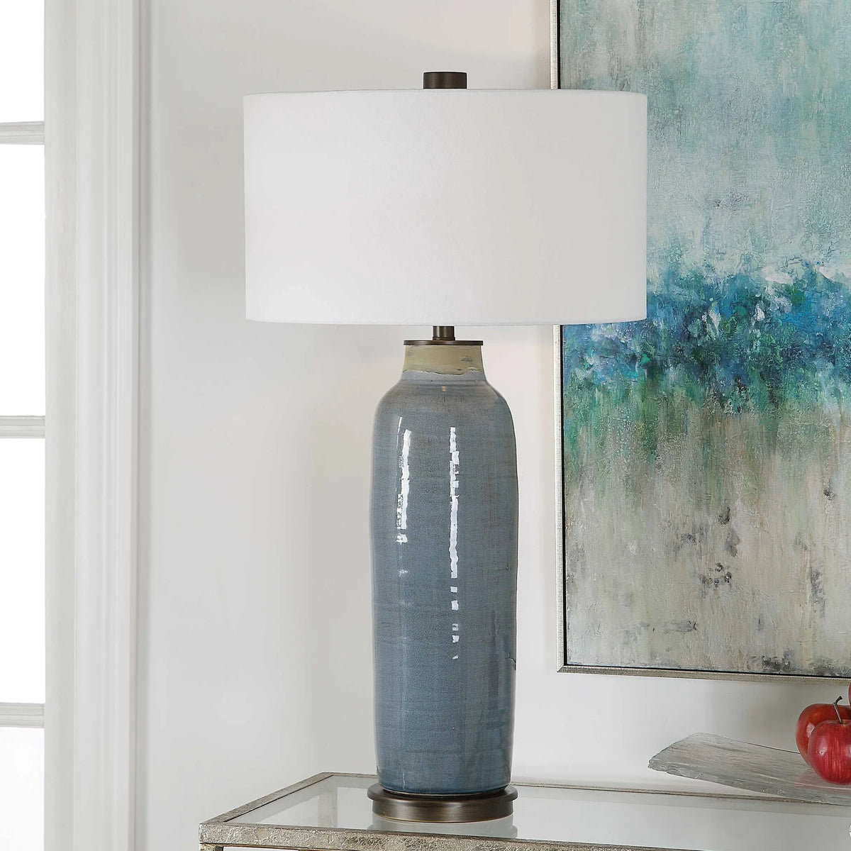 Slate Blue Table Lamp