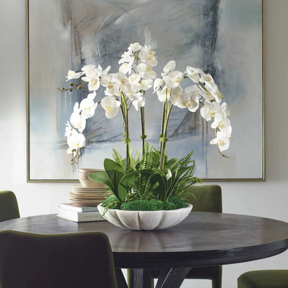 Faux Orchid Centerpiece