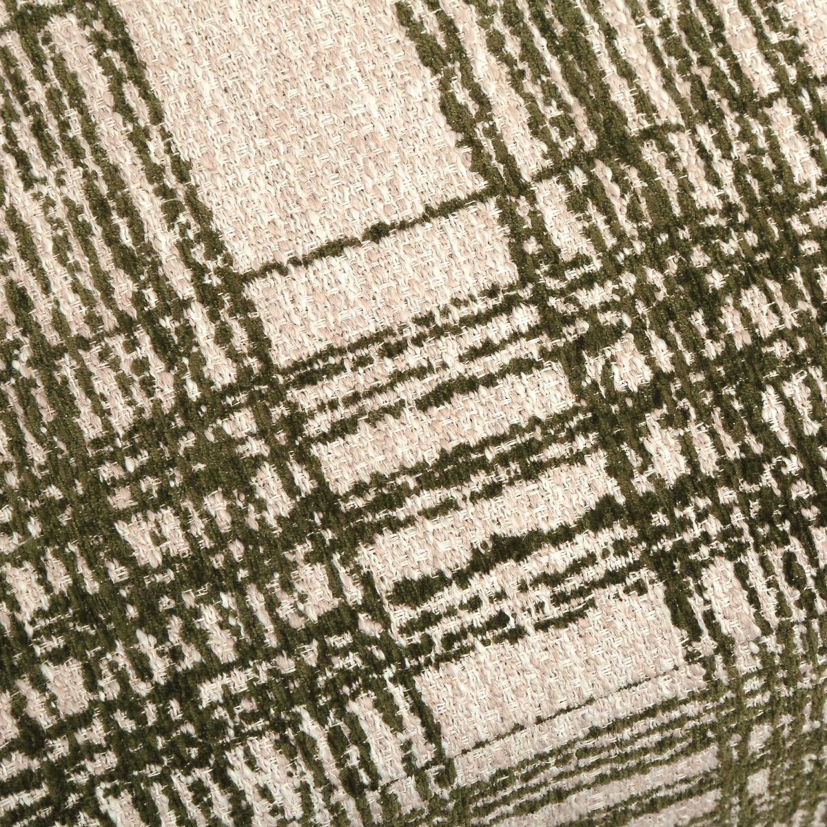 Plaid Ottoman