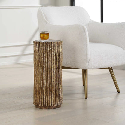 Modern Nickel Drink Table