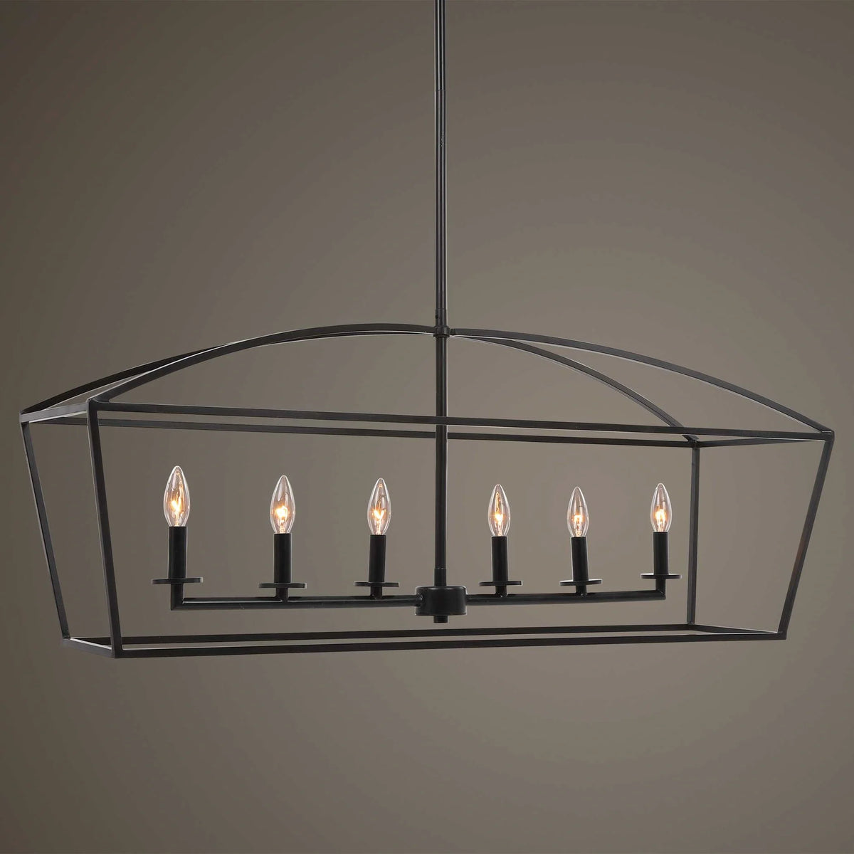 6 Light Linear Chandelier