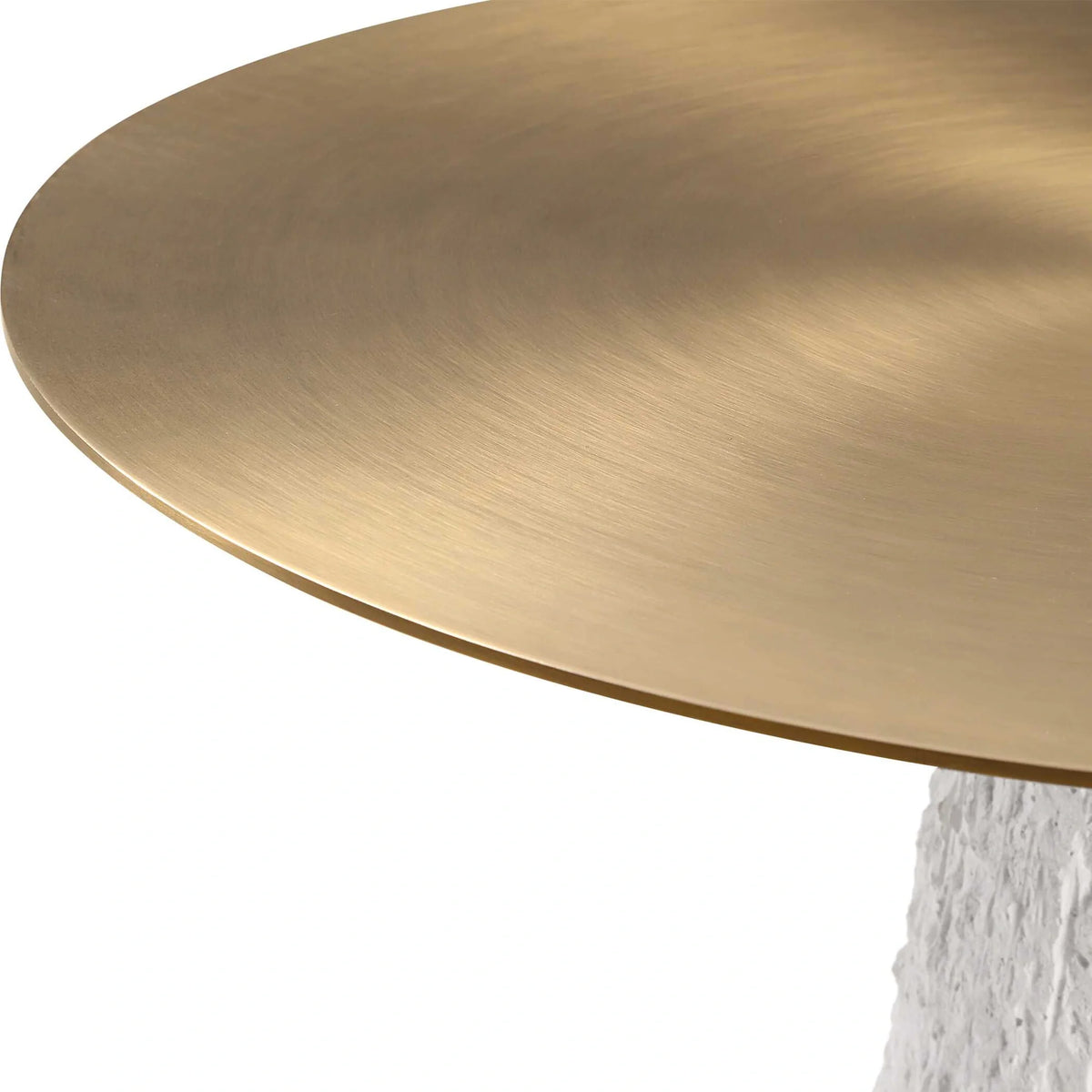 White Stone Accent Table