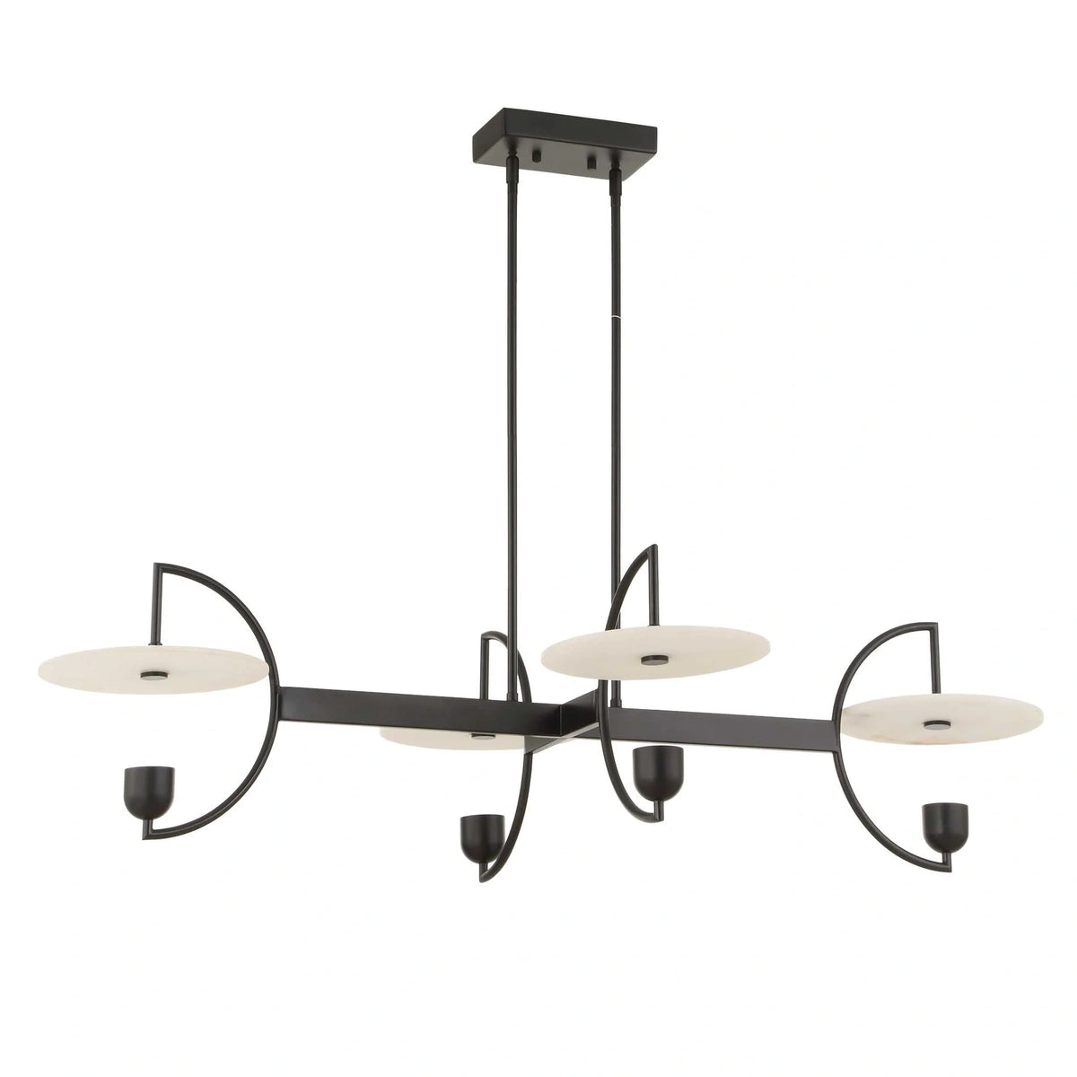 4 Light Linear LED Chandelier