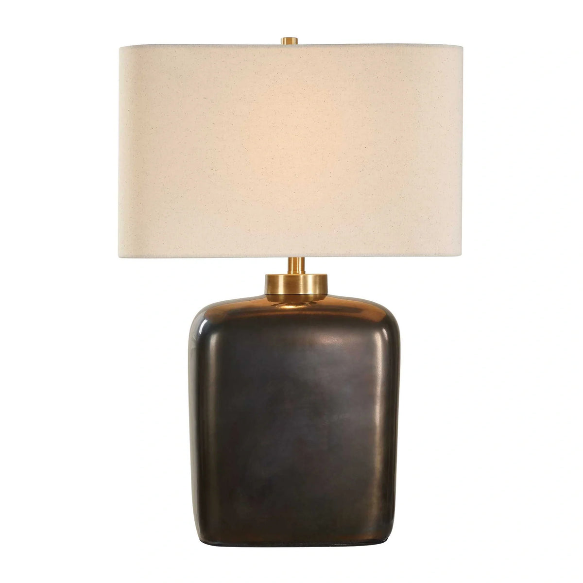 Dark Bronze Crackle Table Lamp