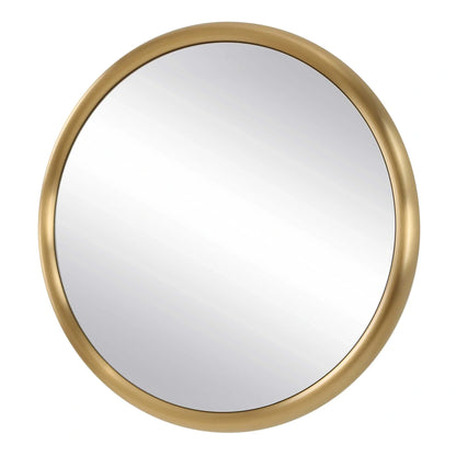 Modern Brass Mirror