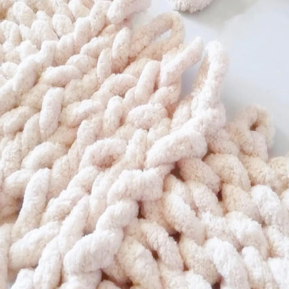 Cute Chunky Knit Blanket