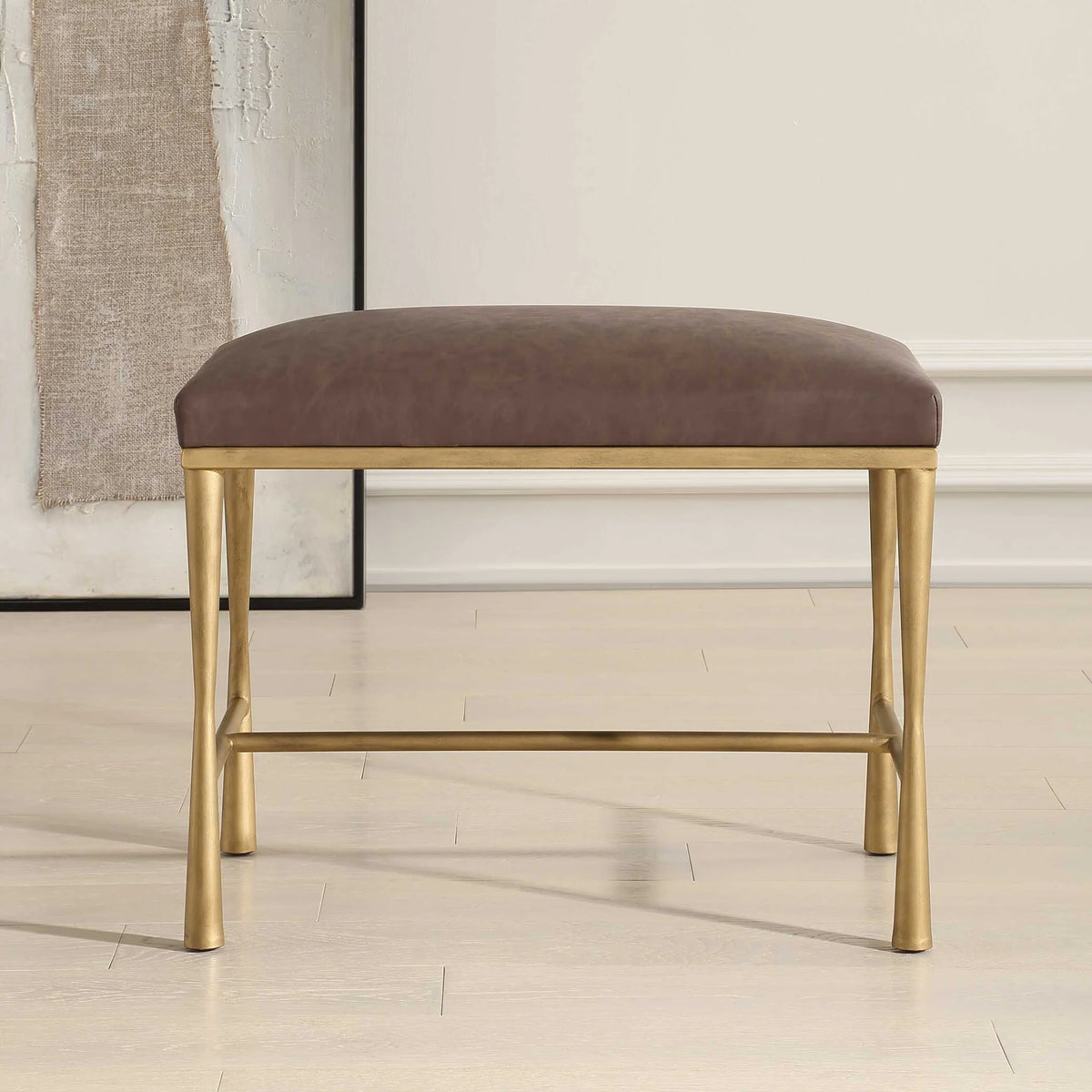 Small Gold Accent Bench