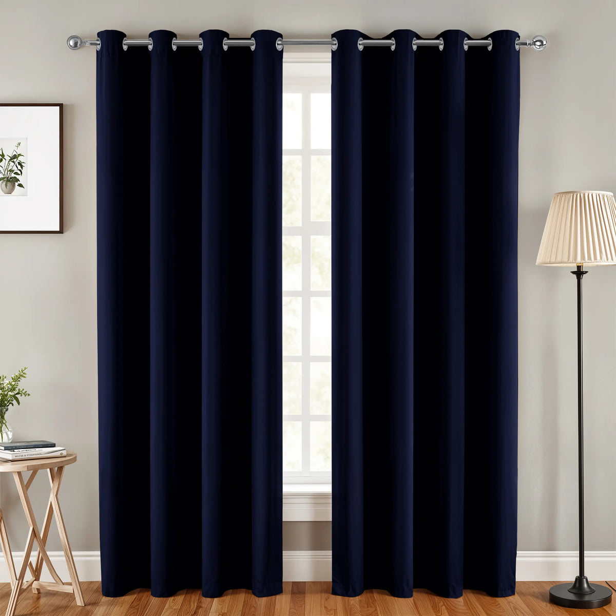 Lux Decor Thermal Insulated Room Darkening Curtains – Heavy-Duty Soundproof Grommet Drapes for Privacy and Comfort in Your Living Room