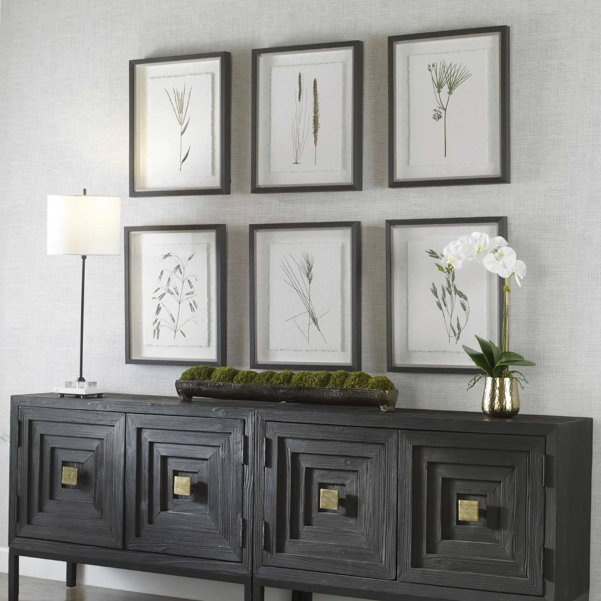 Botanical Framed Prints, Set of 6