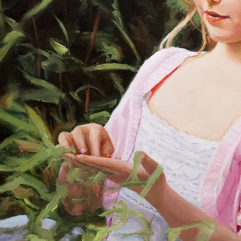 'Lady Bug' Canvas Print by Mark Lovett Studio - Wall Art for Kid's Room Decor, Vibrant Oil Painting Reproduction