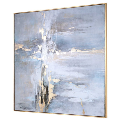 Abstract Gold Leaf Canvas Art