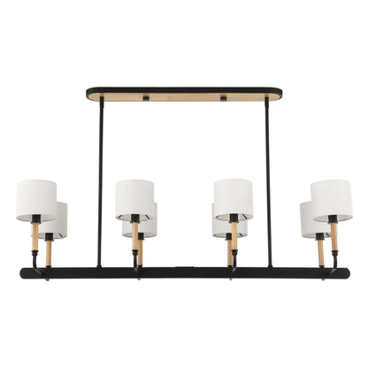 Wood & Iron Linear Pendant