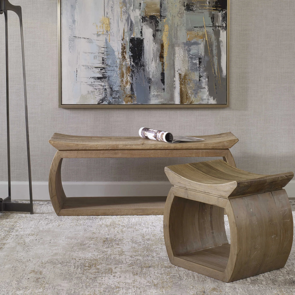 Elm Accent Stool