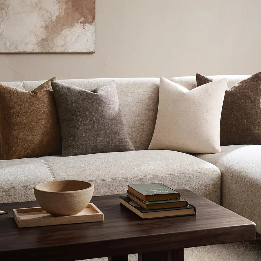 4Pcs Chenille Textured Throw Pillow Covers
