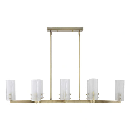 8 Light Linear Chandelier