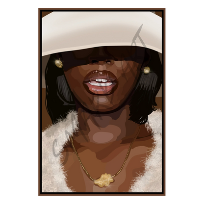 Smard Black Wall Art Print