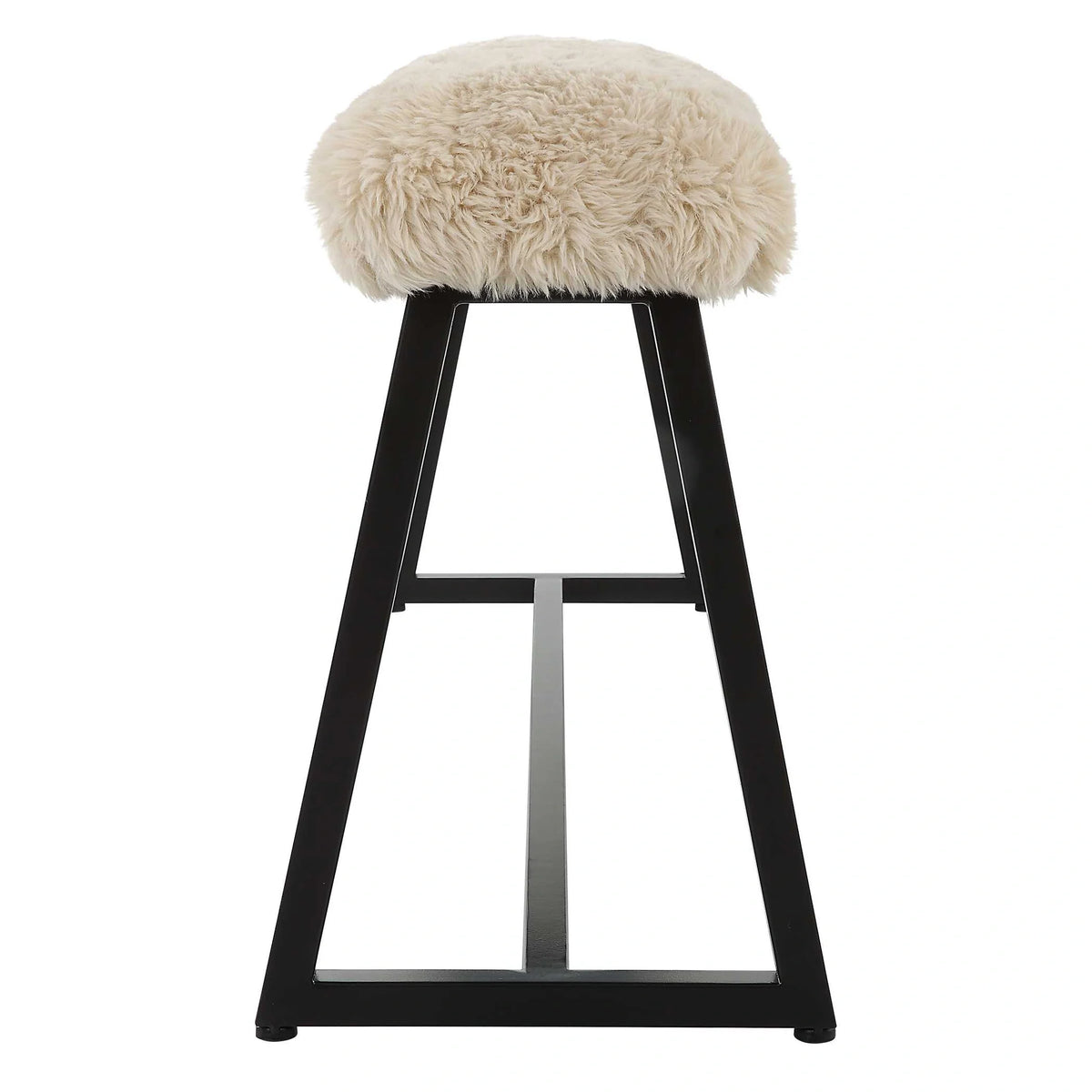 Sheepskin Bench
