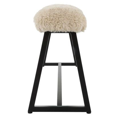 Sheepskin Bench