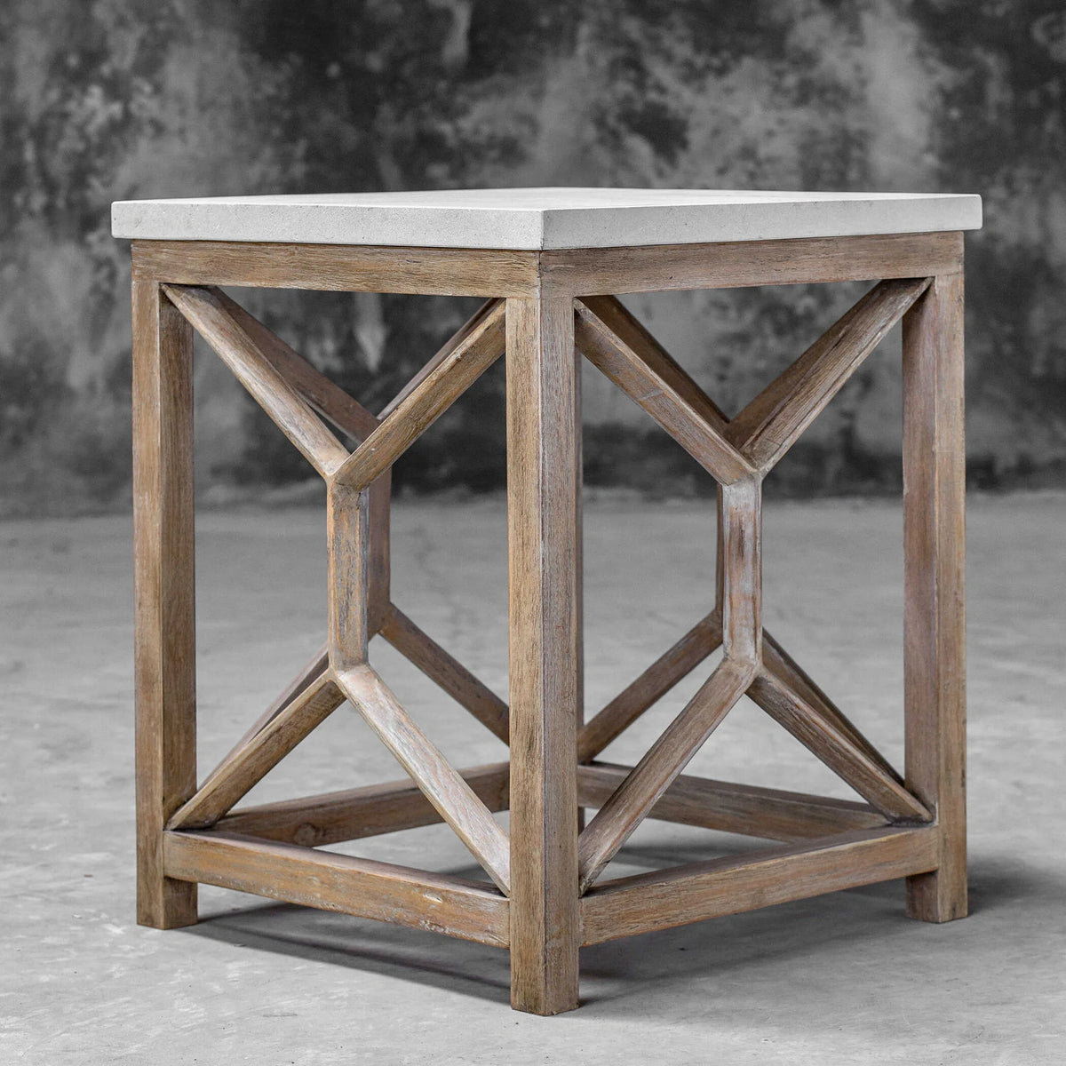Stone End Table
