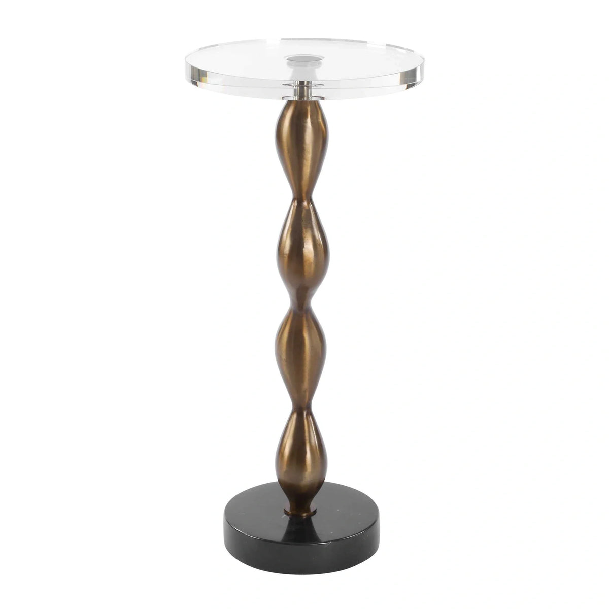 Sculptural Bronze Drink Table