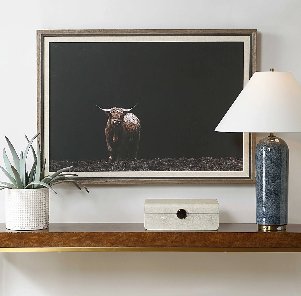 Framed Bovine Print