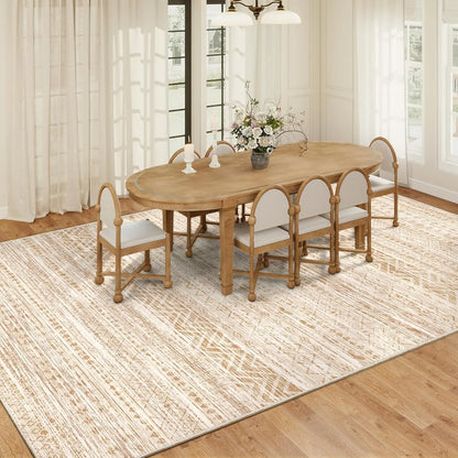 Art&Tuft Moroccan Contemporary Area Rug - Non-Slip, and Machine Washable for Effortless Living