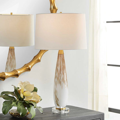 White & Gold Table Lamp