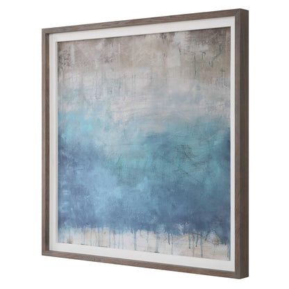 Teal Abstract Framed Print