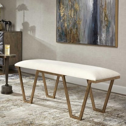 Geometric Accent Bench