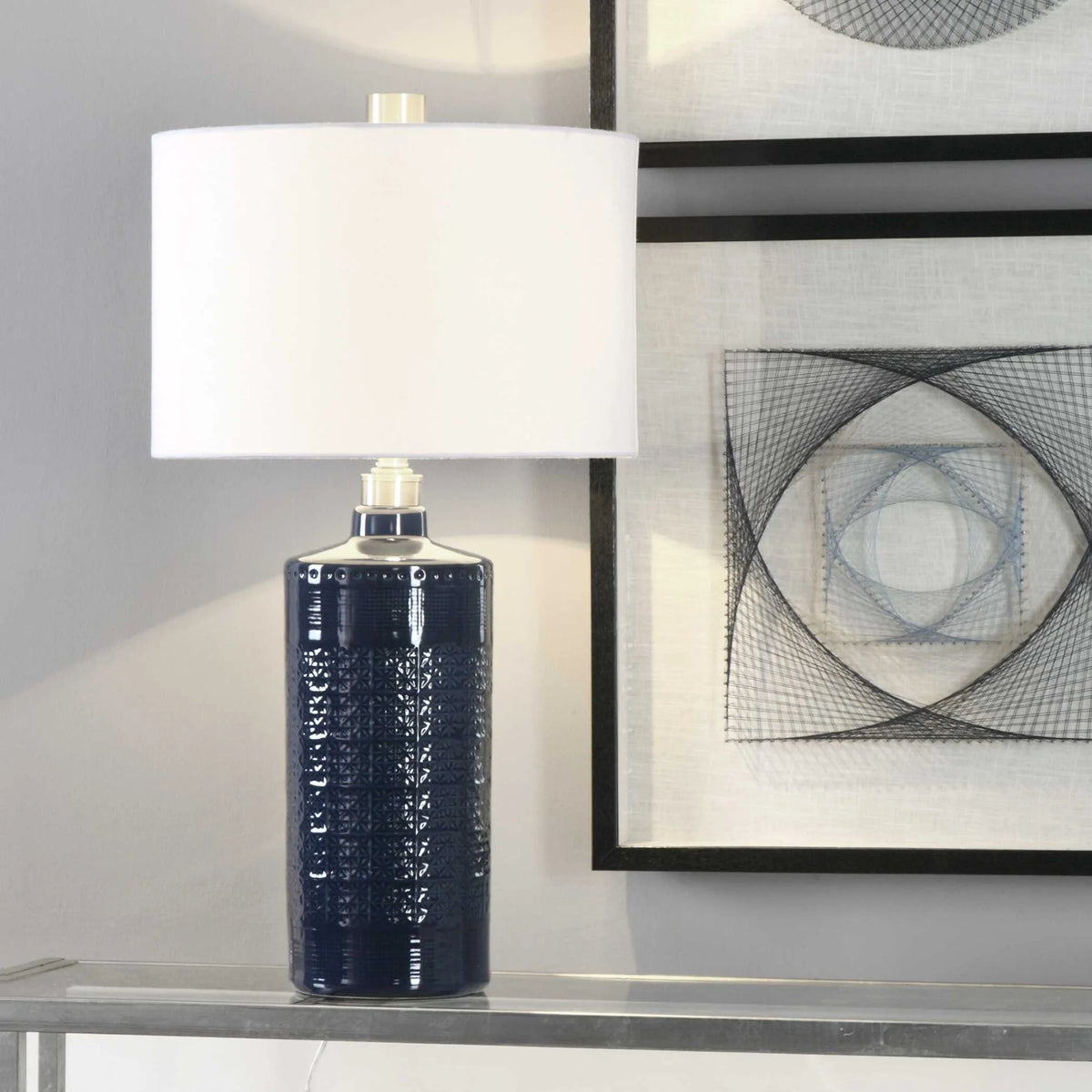 Royal Blue Table Lamp