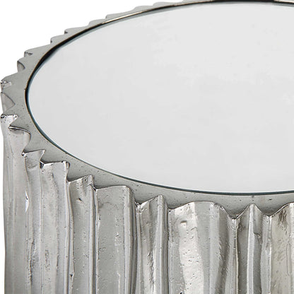 Modern Nickel Drink Table